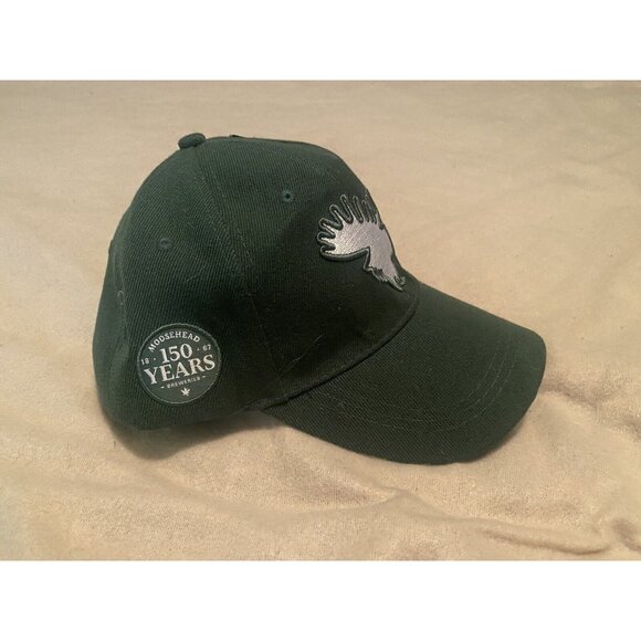 Moose Head Hat Beer  150 Years Karbon Green Snap Back New - Picture 1 of 10